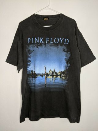 Vintage 90s Pink Floyd Wish You Were Here Shirt Single Stitch Mens Xl Rare 1992