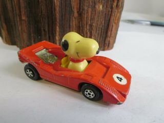 Vintage Snoopy Mini Diecast Race Car Formula 1 Handfuls Rare Peanuts Aviva Rp14