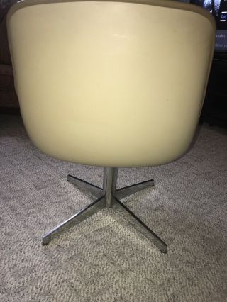 Vintage 1976 Steelcase Orange Office Chair Bucket Seat Mid Century Modern 451 4