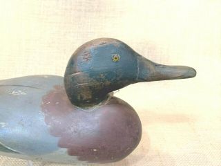 Vintage Peterson Wood Mallard Drake Duck Decoy