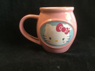 Hello Kitty Pink Coffee Mug Ceramic Cup Sanrio Frankford Candy 2013 Cute 3