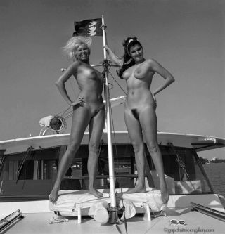 Bunny Yeager Pin - Up Camera Negative Judi Jones & Charlene Mathies Nude Yachting