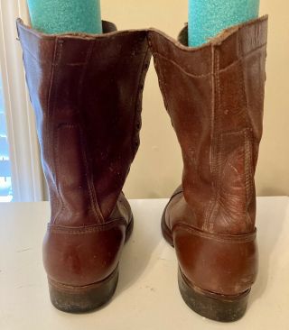 WW2 US Army Jump Boots Size 7C Soldier Name In Boot Vintage 4