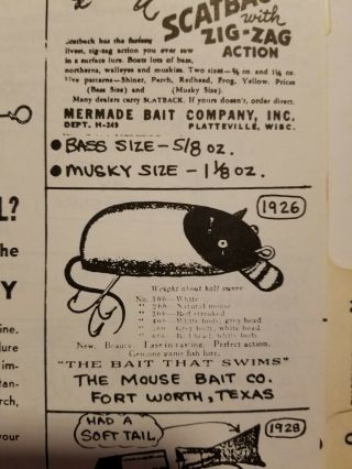 Very Rare Fort Worth Mouse,  Texas Mouse Fishing Lure 2