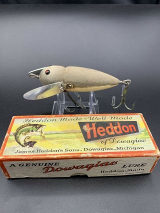 Vintage Heddon Musky Crazy Crawler Fishing Lure Correct Box