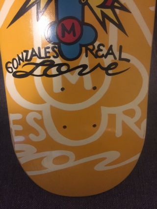 NOS 1995 Real Mark Gonzales Skateboard Deck Vintage Gonz OG 90s Rare vision 4