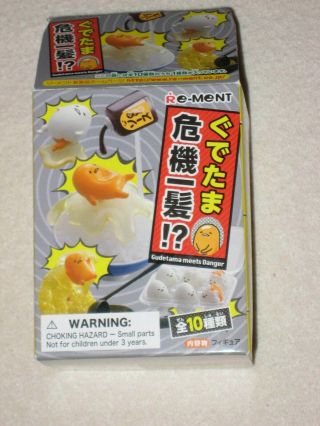 Re - Ment Sanrio Lazy Egg Gudetama Meets Danger Miniature Figurine Set
