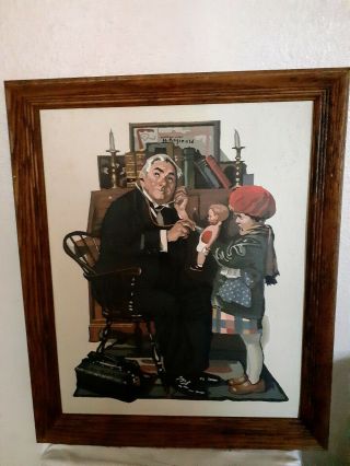 Vintage Paint By Number The Saturday Evening Post By Norman Rockwell 19  1/2 X23