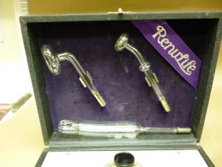 Vintage Renulife Model 2 Violet Ray Generator Glass Electrode Kit