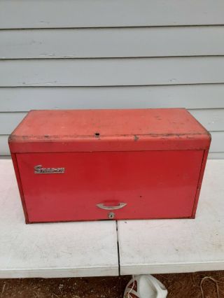 Vintage 1956 Snap - On Tool Box Upper Kr 58,  Red,  26 " X 14.  5 " X 12 " 8 Drawer