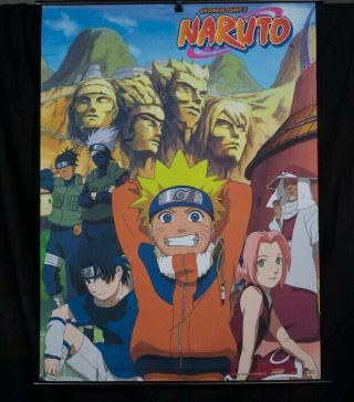 Naruto Wall Scroll Team 7 & Hokages Fabric Poster Anime Licensed