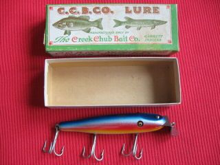 Rare Vintage Creek Chub Pikie 708 Rainbow Fishing Lure -