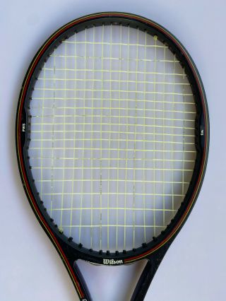 Vintage Wilson Pro Staff 85 tennis racket 4 3/8 Sampras St.  Vincent HNB Belgium 4