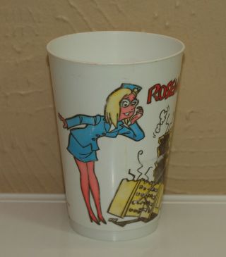 Vintage 7 Eleven Hanna Barbera Rosemary Hong Kong Phooey Plastic Slurpee Cup
