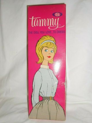 Vintage 1960s Ideal Tammy Doll Blonde W/original Box No.  9000 - 1