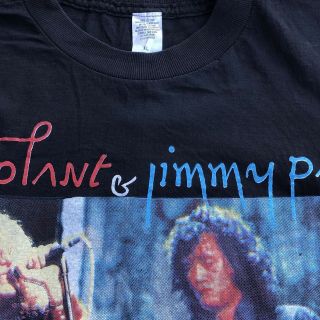 vintage led zeppelin t shirt Robert Plant & Jimmy Page XL 1995 4
