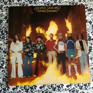 Lynyrd Skynyrd - Street Survivors - " Flames " Cover - 1977 Vinyl Lp - Mca - 3029