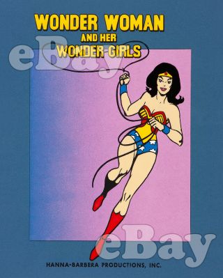 Rare Wonder Woman Cartoon Color Tv Photo Hanna Barbera Studios Unsold Series