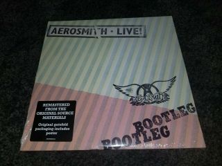 Aerosmith Live Bootleg Lp Reissue Remastered Vinyl Lp Vinyl W Poster