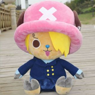 Anime One Piece Sanji Chopper Plush Toy Doll Pink Stuffed Pillow Kids Favor Gift