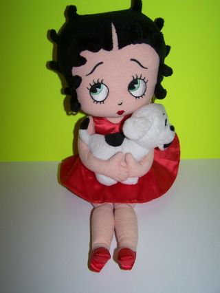 Betty Boop Plush Doll With Pudgy 17 "