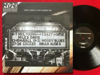 Neil Young & Crazy Horse Live At The Fillmore Lp (2007) Nya Archive Release 180g