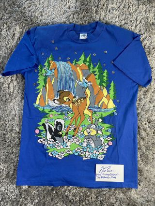 Vintage Bambi T Shirt Movie Promo Single Stitch Tee Walt Disney Xl Usa 90s Crew