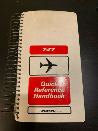 Boeing B747 - 200 Jumbo Jet Quick Reference Guide Olympic Airways Vintage