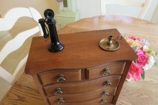 Vintage Salesman Sample Miniature Maple 5 Drawer Dresser Tell City Furniture 2