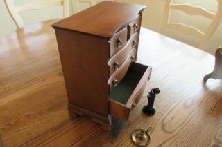 Vintage Salesman Sample Miniature Maple 5 Drawer Dresser Tell City Furniture 4