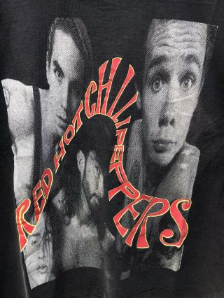 Vintage 1990 Red Hot Chili Peppers Single Stitch Shirt Size Xl - Made In Usa