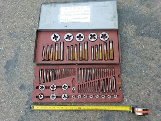 Vintage Ace Usa 81 Piece Tap And Die Set Large And Small Extra.