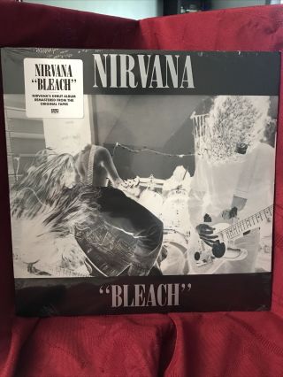 Nirvana Bleach 12 " Lp Vinyl Remaster Kurt Cobain Grunge