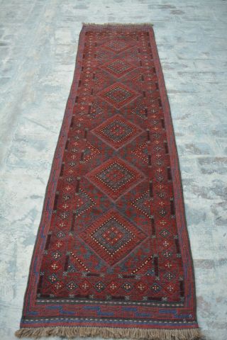 F3095 Handmade Afghan Tribal Wool Mishwani Hallway Rug Runner 2 