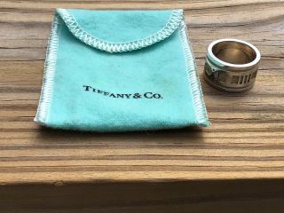 Vtg Authentic Tiffany & Co Sterling Silver 925 Wide Atlas Ring Size 6 1995