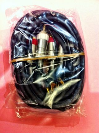 Vintage Nos Sme 3009 & 3012 Interconnect Cable With Gold Plugs