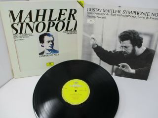 Mahler Symphonie No.  5 Sinpoli 2 Lp Box Deutsche Grammophon Digital 1985
