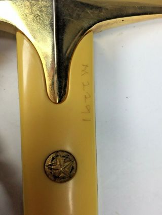 Vintage USMC Marine Officer ' s Engraved Sword Scabbard Toledo Spain 6