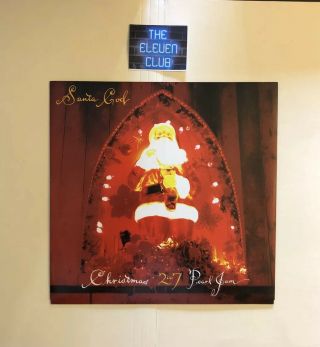 Pearl Jam 2007 Vinyl 45 Single Santa God/jingle Bells 7 Ten Club Xmas Ep Le Rare