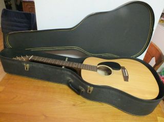 Vintage " Seagull " Model 6 Acoustic Guitar With Hard Case
