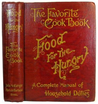 1896 Antique Cookbook Cookery Victorian Vintage Recipes Pastry Confectionery