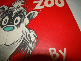 VINTAGE DR SEUSS IF I RAN THE ZOO LARGE HARDCOVER BOOK CLUB EDITION 3