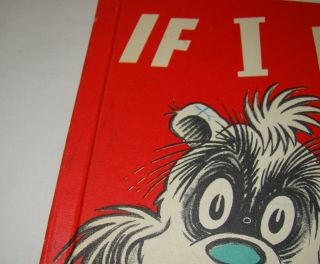 VINTAGE DR SEUSS IF I RAN THE ZOO LARGE HARDCOVER BOOK CLUB EDITION 4