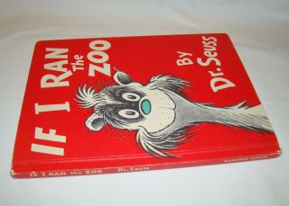 VINTAGE DR SEUSS IF I RAN THE ZOO LARGE HARDCOVER BOOK CLUB EDITION 5