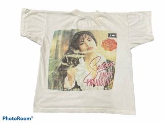 Vintage Selena Quintanilla Amor Prohibido 1995 Promo Shirt Rare