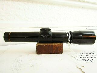 Vintage Leupold Usa M8 - 2x Pistol Scope Eer Duplex Reticle Gloss