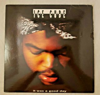 Ice Cube - It Was A Good Day - Rare Og 1992 Priority Vinyl Record 12”