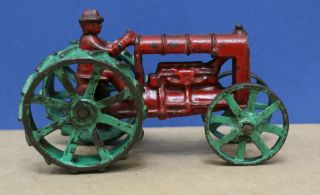 Vintage Arcade Cast Iron Fordson Tractor 5 3/4 " Long 20s 30s Exc