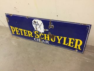 Vintage Peter Schuyler Cigar Sign
