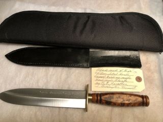 Vintage Ray Haselton Custom Bowie Knife Very Rare & Gorgeous